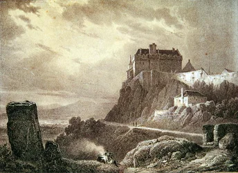Stirling Castle, graveret af Villeneuve