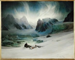 Magdalenabugten, set fra halvøen med gravene ...