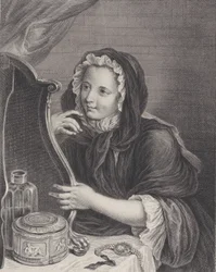 Den kokette enke, 1724.