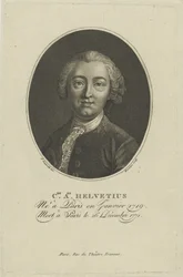 Portræt af Claude Adrien Helvetius 1715-1771, ca. 1800.