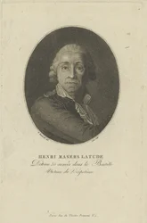 Portræt af Henri Masers de Latude 1725-1805, ca. 1793.