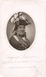 Toussaint Louverture (ca. 1743-1803), leder af de franske oprørere på Saint-Domingue, graveret af Holl, udgivet af H. D. Symonds, 1802