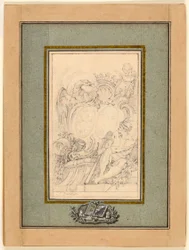 Armorial bogplade for Crozat, Baron de Thiers