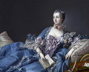 Portræt af Marquise de Pompadour (1721-1764) (Portræt af Jeanne Antoinette Poisson, Marquise de Pompadour (kendt som Madame de Pompadour)