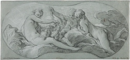 De tre gratier leger med Amor