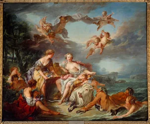 Europas bortførelse. Maleri af Francois Boucher (1703-1770)