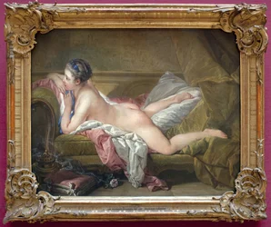 Liggende ung pige, portræt af Marie-Louise O