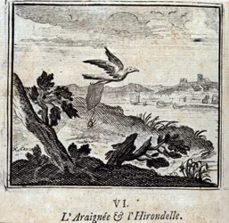 Fabler af Jean de La Fontaine (1621-95). Illustration af François Chauveau (1613-1676). Udgave fra 1728.