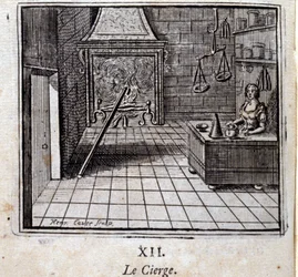 Lyset. Fabler af Jean de La Fontaine (1621-95). Illustration af Francois Chauveau (1613-1676). Udgave af 1728.
