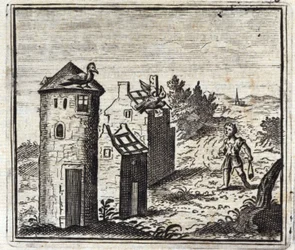 De to duer. Fabler af Jean de La Fontaine (1621-95). Illustration af Francois Chauveau (1613-1676). Udgave af 1728.