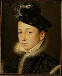Kong Karl IX af Frankrig ... (olie på egetræ)