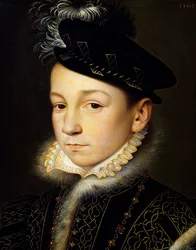 Portræt af Charles IX af Valois, konge af Frankrig
