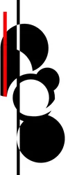Treble Clef, 2016, (screenprint)
