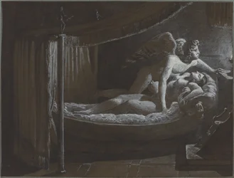 Amor med Psyke, der slukker Lampen