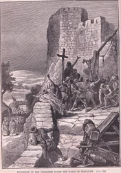 Optog af korsfarerne rundt om Jerusalems mure 1097 e.Kr