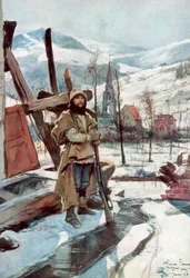 Stående Vagt nær Metzeral, Alsace, januar 1916, 1926.