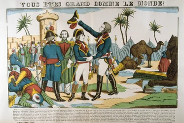 Napoleon og general Kleber på ekspeditionen til Egypten, 1798, c1835