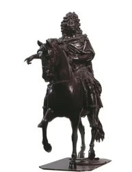 Ridesportræt af kongen af Frankrig Ludvig XIV (bronzeskulptur