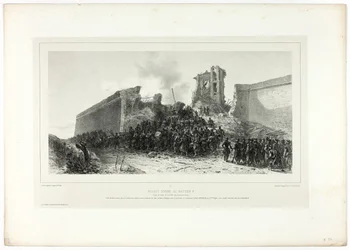 Angreb på bastion nr. 8, fra Souvenirs of Italy: Rome Expedition