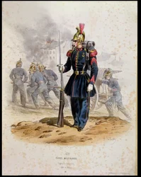 Paris brandmænd (Sapeurs-Pompiers) 1860