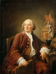 Portræt af billedhuggeren Edmé Bouchardon 1698-1762, 1758.