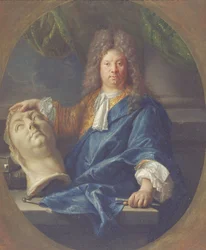 Portræt af Antoine Coysevox, 1701