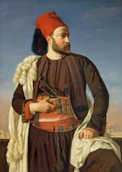 Portræt af Leconte de Floris i den egyptiske hærs uniform, 1840