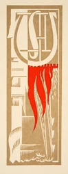 Grafisk illustration fra Prométhée Enchaîné af Aeschylus, pub. 1941 (stenciltryk)