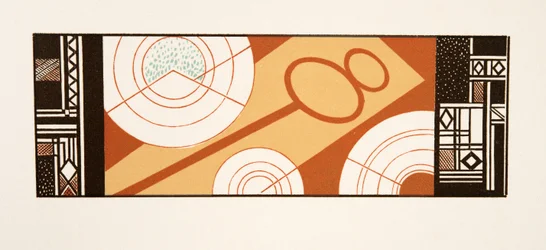 Grafisk illustration fra Prométhée Enchaîné af Aeschylus, pub. 1941 (stenciltryk)