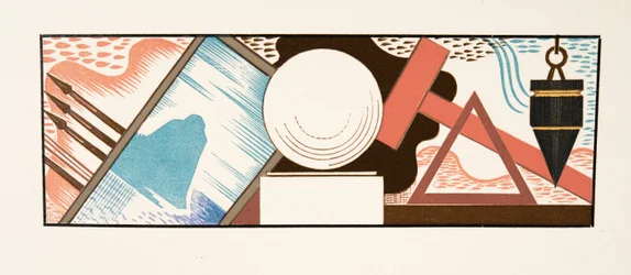 Grafisk illustration fra Prométhée Enchaîné af Aeschylus, pub. 1941 (stenciltryk)
