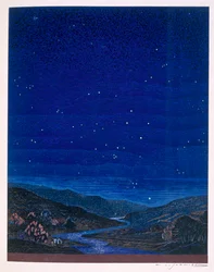 Nattelandskab, illustration fra Rudyard Kiplings 