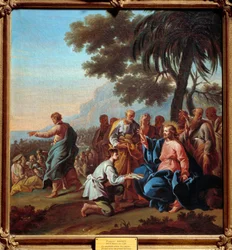 Formeringen af brød. Maleri af Francois Mansuy (1725 -? )