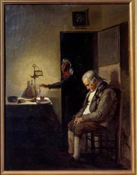 Søvnmaleri af Francois Marius Granet (1775-1849) 1800-tallet Aix en Provence, Musee Granet