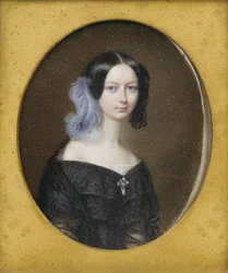 Hertuginde Helene af Mecklenburg-Schwerin 1814-1858, senere hertuginde af Orléans, ca 1835