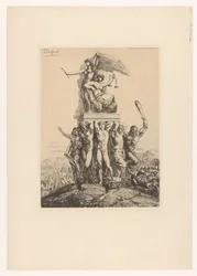 Allegorisk fremstilling med Justitia og sandheden Le Triomphe de la Justice et de la Verite