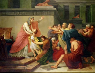 Joseph anerkendt af sine brødre (olie på lærred)
