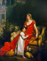 Portræt af Maria Anna Bonaparte, kendt som Elisa Baciocchi (Ajaccio 1777-Trieste
