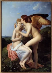 Psyke og Amor, maleri af François Gérard (1770-1837), 1798, H. 1,86 x 1,32 m
