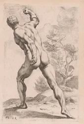 Borghese Gladiator, set bagfra [plade 29]