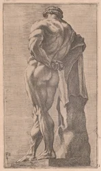 Farnese Hercules, set bagfra [plade 4]