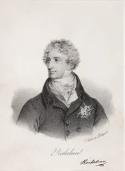 Portræt af Armand Emmanuel du Plessis, hertug af Richelieu, 1820
