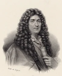 Portræt af komponisten Jean-Baptiste Lully 1632-1687.
