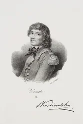 Portræt af frihedskæmperen Tadeusz Kościuszko