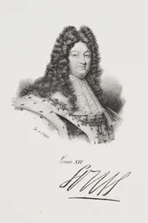 Portræt af kong Ludvig 14.