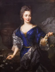 Portræt af Marie-Anne de Bourbon, prinsesse af Conti, 1690 (olie på lærred)