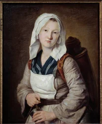 Købmanden med urtete Maleri af Francoise Duparc (1705-1778) 1700-tallet søn. 0,73x0,58 m Marseille, Museum of Fine Arts