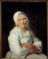 Det gamle maleri af Francoise Duparc (1705-1778) 1700-tallet søn. 0,72x0,58 m Marseille, Museum of Fine Arts