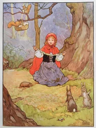 Rødhætte, illustration fra 