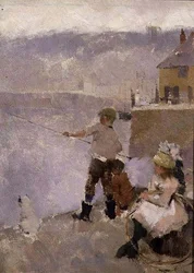 Fiskeri på kajen