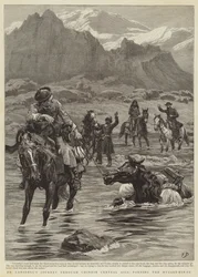 Dr. Lansdells rejse gennem det kinesiske Centralasien, hvor man begiver sig gennem Muzart-Nin-Su